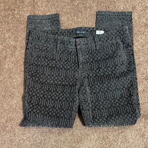 Cute Level 99 Liza Skinny Taupe Patterned Jeans EUC
